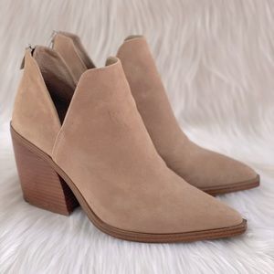 Vince Camuto Gigietta Suede Bootie in Tortilla Suede